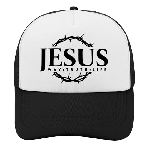 Y'Alls Need Jesus Hats Funny Cap for Grandma - color: Jesus Way Truths Lifeallblack12