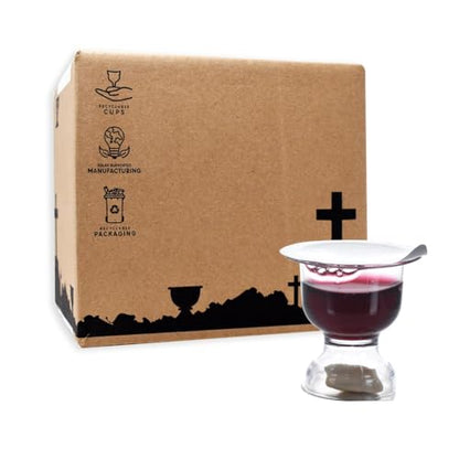 Chalice Prefilled Communion Cups 200 Count | Concord Grape Juice & Bread | Easy-Open | Tray & Seatback Pew Compatible - size: 200 Count (Pack of 1)