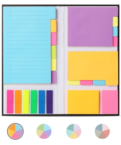 Mr. Pen- Sticky Notes Set, 410 Pack, Ruled, Dotted & Blank Notes - color: Vibrant, size: 1 Set