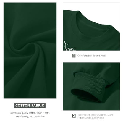 Pairxily Christian Sweatshirts for Women Faith Can Move Mountains Sweatshirt Bible Verse Religious Long Sleeve Crewneck Tops - color: Green, size: Medium
