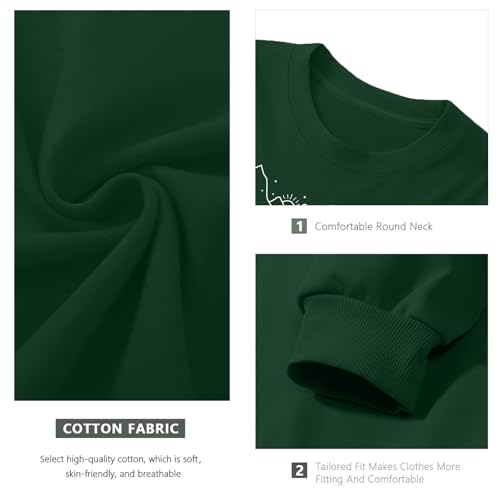 Pairxily Christian Sweatshirts for Women Faith Can Move Mountains Sweatshirt Bible Verse Religious Long Sleeve Crewneck Tops - color: Green, size: X-Large