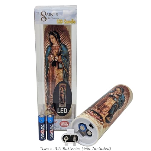 Our Lady of Guadalupe, LED Flameless Devotional Prayer Candle