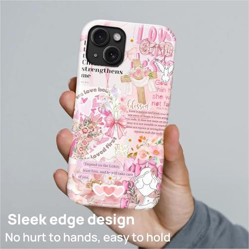 Magnetic Case for iPhone 14 iPhone 13, Compatible with Magsafe PC Hard Shell & Silicone Inner Bumper Anti-Scratch Full-Body Cover Shockproof Slim Design Retro Newspaper Collage Religious Jesus - color: Retro Newspaper Collage Religious Jesus, size: iPhone