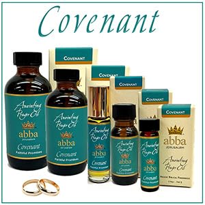 ABBA Oil Covenant 1/2oz Anointing Oil in Gift Box - ABBA Jerusalem (Blend of Frankincense, Myrrh, Hyssop & Spikenard) - Bridgegroom to Bride & Jesus Christ to His Church (.50oz) - size: 0.5 Fl Oz (Pack of 1)