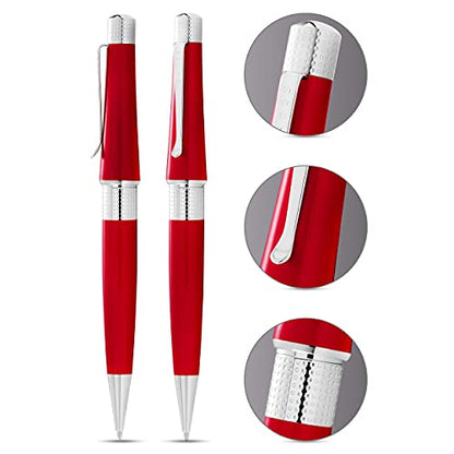 Cross Beverly Refillable Ballpoint Pen, Medium Ballpen, Includes Premium Gift Box - Translucent Red Lacquer - color: Translucent Red Lacquer, style: Ballpoint Pen