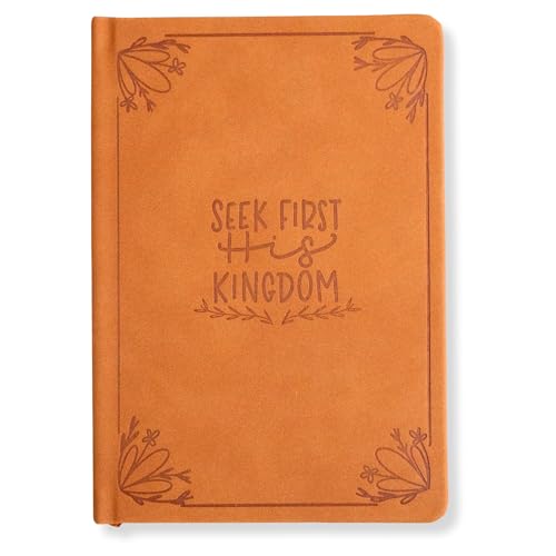 Bible Journal for Women - Christian Gifts for Women Daily Journal Prayer Journal Bible Journaling Supplies for Bible Study Gratitude Journal - 8.5" x 5.5" - 150 Page Lined Journal (Seek First) - color: Seek First