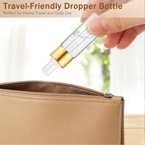 Elfenstall- Empty 10Pcs 5ml Clear Dropper Bottles Small Empty Glass Bottle Sample Containers Liquid Vials for Perfume Essential Oils - color: Clear 2