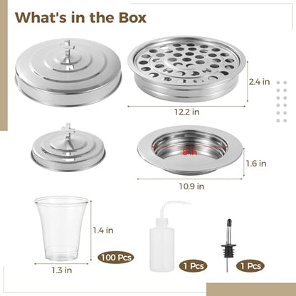 Communion Set, 40-Cup Communion Tray with Lid
