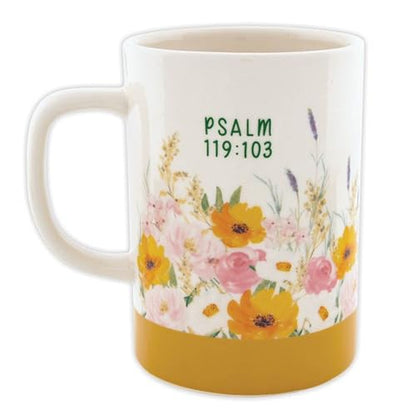 Faithworks Christian Gifts - Large Inspirational Ceramic Stoneware Mug Coffee Cup, 17-Ounces, Sweeter Than Honey - color: Sweeter Than Honey