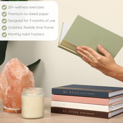 Daily Prayer Journal with Prompts | 90-Day Guided Devotional & Scripture Reflection | Bible Study and Spiritual Growth Tracker | Undated Faith Planner, 5.5x8" - Sage Green Chevron - color: Chevron Sage Green