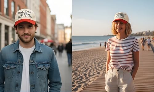 Two Tone Embroidered Lettering Baseball Cap - color: Cream/Red