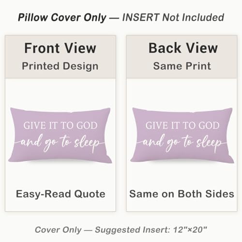 Dusty Lavender Purple Pillow Covers 12x20 Inch Set of 2 - color: Dusty Lavender