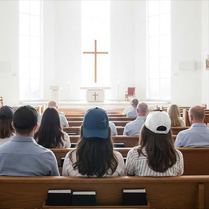 Christian Hats for Men Women,Jesus Cross Hat Christian Religious Gifts for Birthday/Christmas - color: 21.grey 02