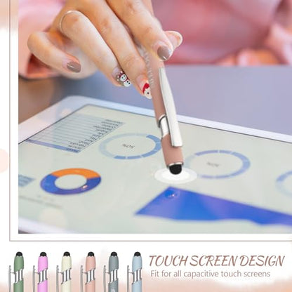 Zonon 12 Pcs Inspirational Pens, Motivational Ballpoint Pen Gifts for Women - color: Morandi, style: Motivational Style