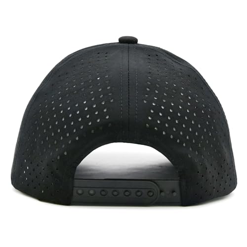 Christian Cross Hat for Men, Quick Dry Baseball Cap, Faith Gift Hats - color: Black