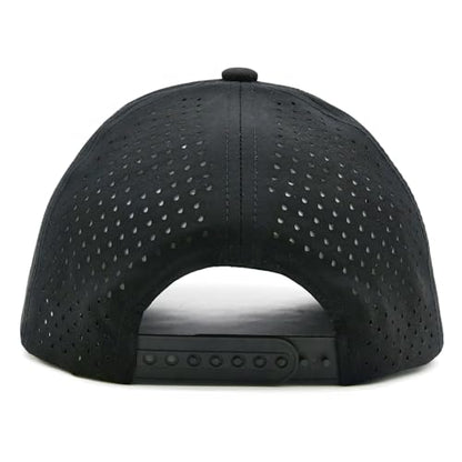 Christian Cross Hat for Men, Quick Dry Baseball Cap, Faith Gift Hats - color: Black