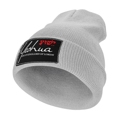 Yeshua Jesus Christian Beanie Hat Warm Winter Skull Caps Knit Slouchy Beanies for Outdoor - color: Light Gray-03