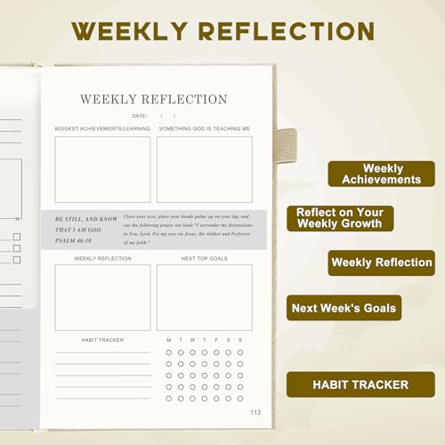 Zorblinx Prayer Journal for Men - 120 Day Daily Devotional with Prompts - color: Beige-His