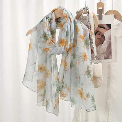 vimate Lightweight Scarf for Women Fashion Head Cover Hijab Cotton Voile Scarf Shawl Wrap for Spring Fall Winter Season - color: D1#.style 38