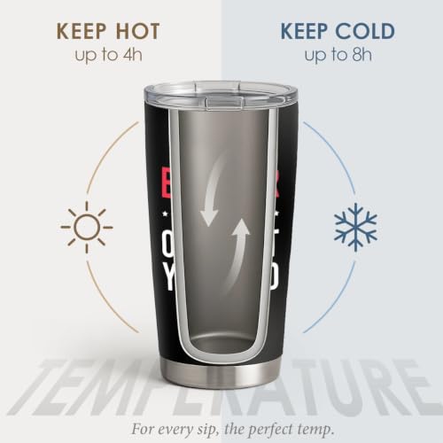 SANDJEST Brother Tumbler 20oz, Funny Stainless Steel Travel Cup with Lid, Being Brother Is the Only Gift You Need Insulated Coffee Mug, Gifts for Men Boys Friends on Birthday Christmas - color: Brother