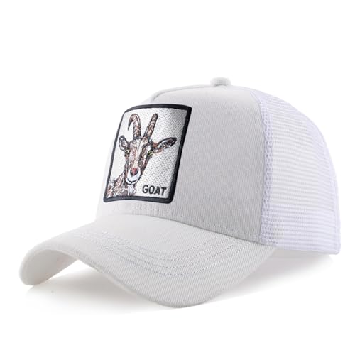 Animal Patch Mesh Trucker Baseball Cap Collection, Embroidered Design, Black - color: Sy-we1