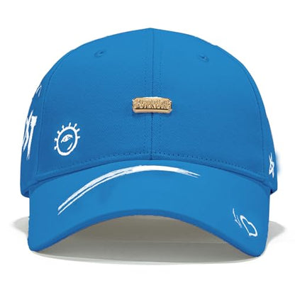 Baseball Cap for Women Men - Adjustable Size Hat - color: Blue
