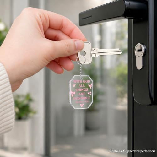 Christian Bible Verse Gifts Bulk, 12 Pcs Bible Verse Keychains Accessories