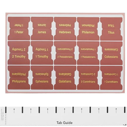 Mr. Pen- Laminated Bible Tabs, 75 pcs, Easy-to-Read & Apply - color: Metallic Gold Lettering 2