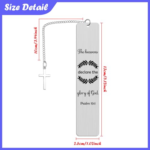Inspirational Religious Gifts for Men Bookmark for Student Christian Gift for Bible Study Stainless Steel Bookmarks Christian Gifts for Women Gift for Book Lover Christmas Birthday Present - color: Religious Gifts Bookmark - Style 7