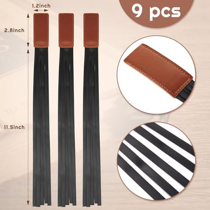 Outus 9 Pieces Bible Ribbon Bookmarks Multi Page Markers, Black Ribbon - color: Black Ribbon