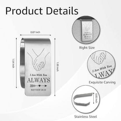 Matthew 28:20 Car Visor Clip, Bible Verse Gifts for Husband Wife