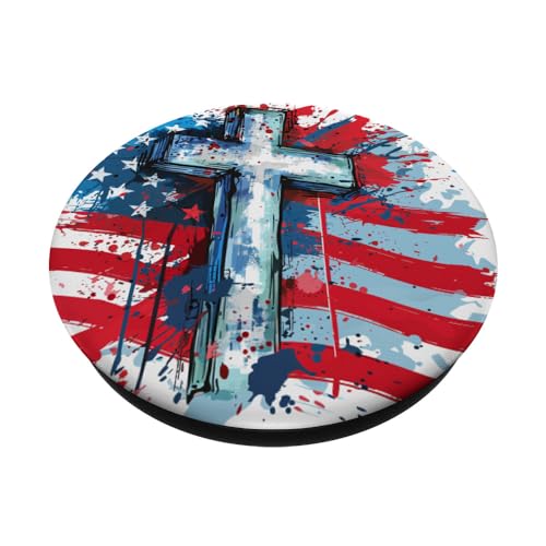 America Religious Christian Believer Christianity USA PopSockets Adhesive PopGrip - style: Adhesive PopGrip