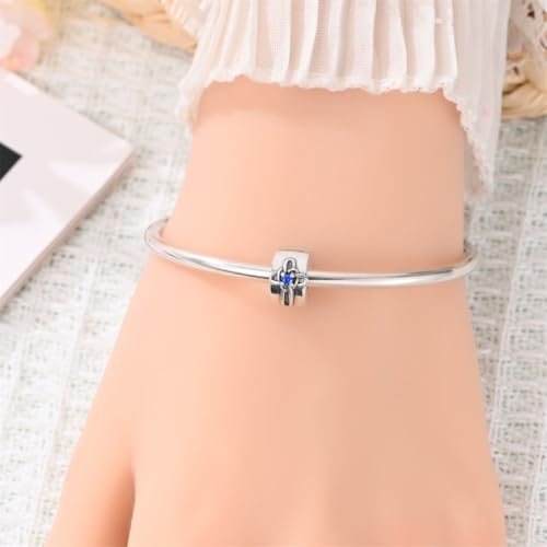 Clip Stopper Beads Fit For Pandora Bracelet, Spacer Charms For Bracelets - color: Cross-2Pack