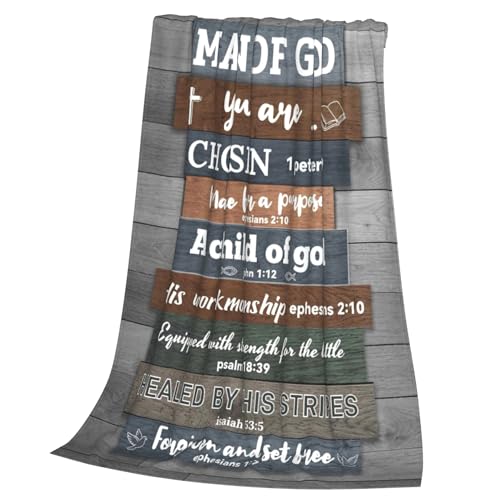 Christian Gifts for Men Blanket 60"x50", Religious Spiritual Gifts for Him - color: Christian Gifts for Men