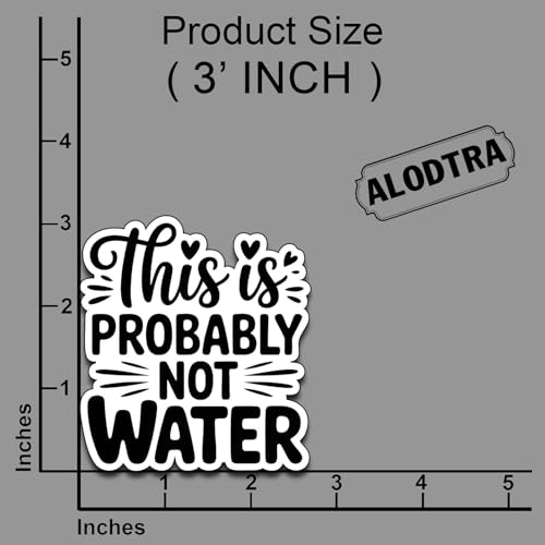 (3PCS) This is Probably Not Water Sticker Pack Durable Waterproof Vinyl Stickers for Laptop Water Bottle Car Bumper Phone Case - color: This is Probably Not Water