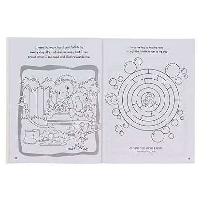 Wise Words for Little Hearts Coloring Book and Activity Fun Book From Proverbs
