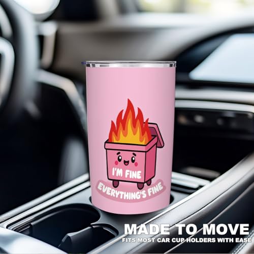 Funny Gifts for Women Men 20oz Tumbler with Lid and Straw - color: Multi 1367