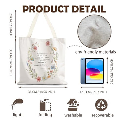 FBB Christian What's the Best that Could Happen Inspirational Tote Bag - color: Psalm 61:2 - Circle