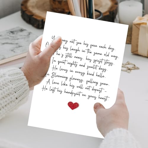 Sympathy Card for Loss of Loved One, Condolences Card, Comforting Memorial Card, Bereavement Card for Grieving Wife, Poem for Loss Husband, Dad, Son - style: Card-242