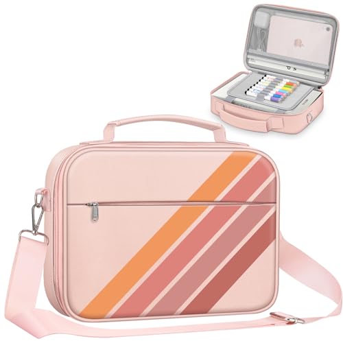 FINPAC Bible Cover with Shoulder Strap, Church Book Carrying Bible Case Bag - color: Retro Stripes