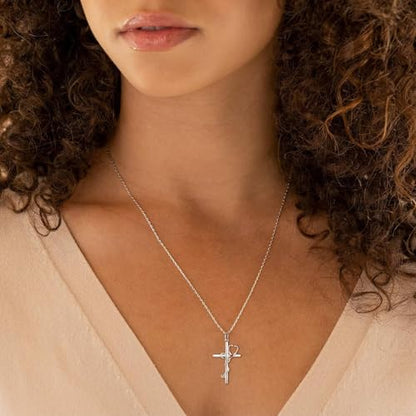 Sterling Silver Nurse Jewelry for Women Heartbeat Stethoscope Necklace Ring Nurses Week Graduation Gifts - color: Stethoscope Necklace