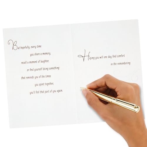 Hallmark Sympathy Card (Comfort In The Remembering) - color: Let There Be Memories