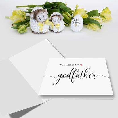 Nchigedy Will You Be My Godfather Card, Godfather Proposal Card, Godfather Request Asking Card for Men, Godfather Proposal Gift from Godchild - color: #2