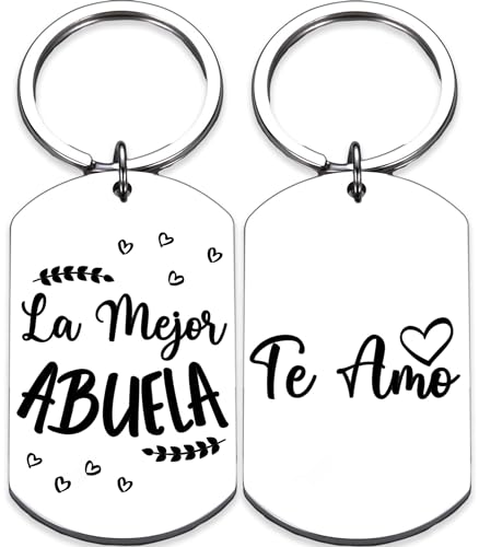 Rosa Vila Keychains For Women & Men, Gifts For Mom, Bonus Mom, Aunt, Sister, Dad, Grandma, Nurse, Teens, Coach, Teacher Pilot - style: Abuela Keychain
