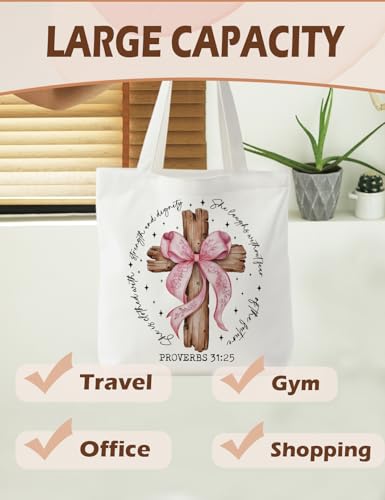 Bible Bags for Women, Christian Tote Bag, Gifts for Christian Women - color: Proverbs 31