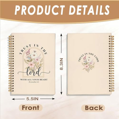 Bible Journal Notebook, Inspirational Christian Gifts for Women - color: The Bible of Flowers