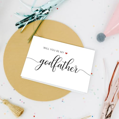 Nchigedy Will You Be My Godfather Card, Godfather Proposal Card, Godfather Request Asking Card for Men, Godfather Proposal Gift from Godchild - color: #2