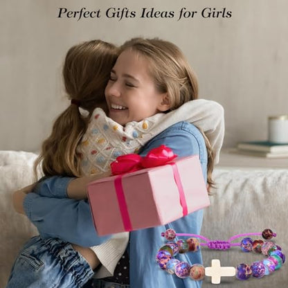 EFVISD Cross Bracelet Gifts for Boys Girls Christian Religious Gifts - color: Baptism -Girls
