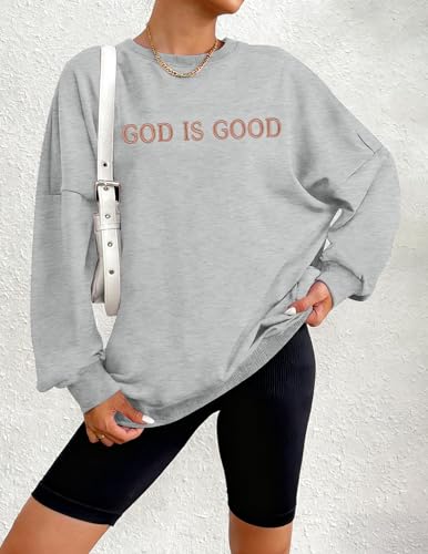 Oversized Sweatshirt for Women Funny Saying Sweatshirts Casual Graphic Pullover Fall Fashion Long Sleeve Shirt - color: Gray-2, size: XX-Large