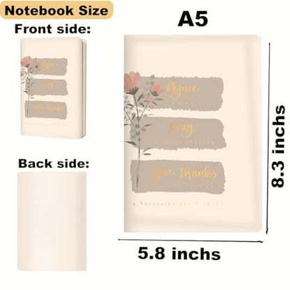 Inspirational Bible Verse Lined Journal Notebook for Women, Bible Journal - color: Multi 0341